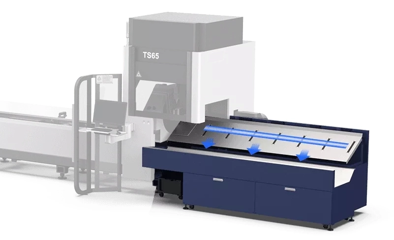 HSG TS65 fiber laserski rezalnik za rezanje cevi
