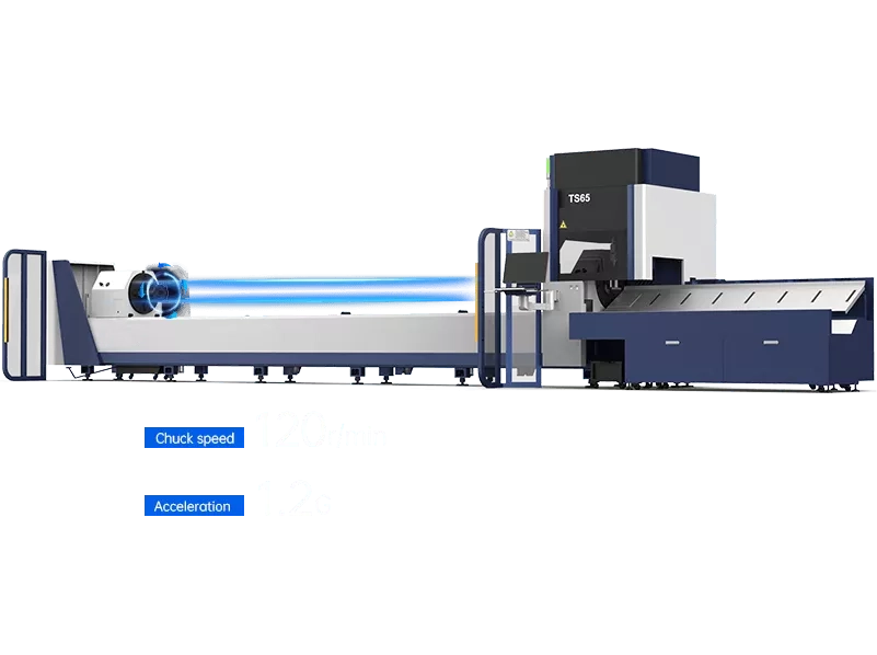 HSG TS65 fiber laserski rezalnik za rezanje cevi
