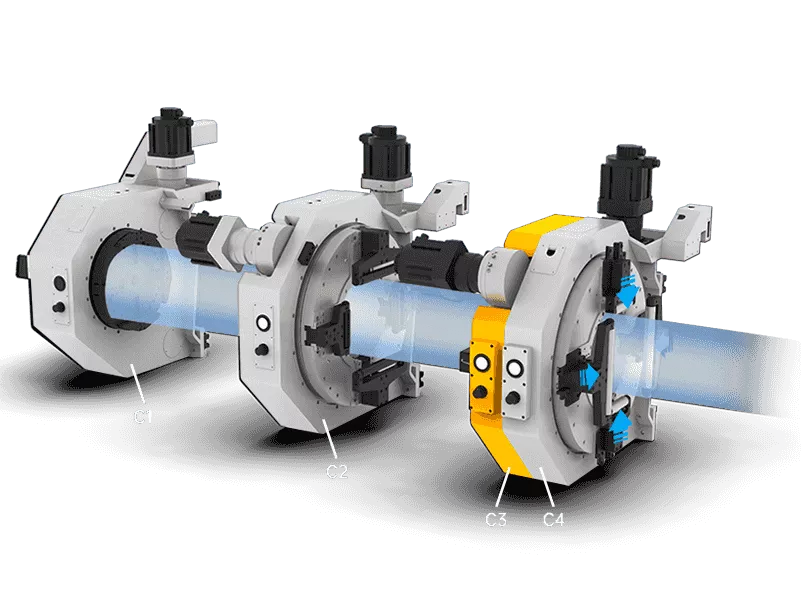 HSG TX12036 fiber laserski rezalnik za rezanje cevi
