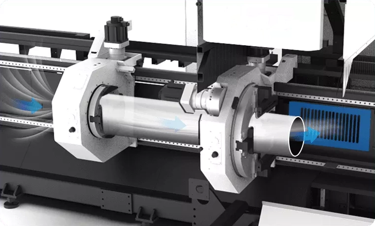 HSG TX12036 fiber laserski rezalnik za rezanje cevi
