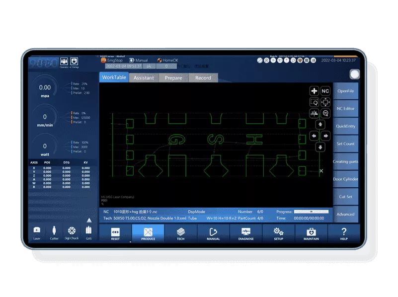 HSG TL fiber laserski rezalnik za rezanje cevi
