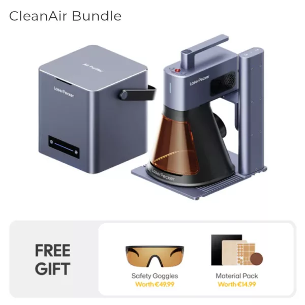 LaserPecker LP2 Plus CleanAir Bundle