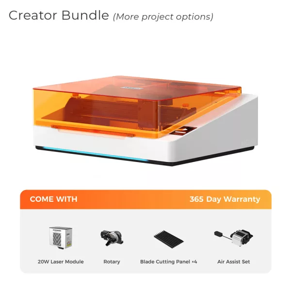 TOOCAA NOVA 20W Creator Bundle lézergravírozó