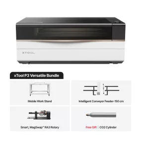   DEMO xTool P3 Versatile Bundle 80W CO2 lézergravírozó csomag