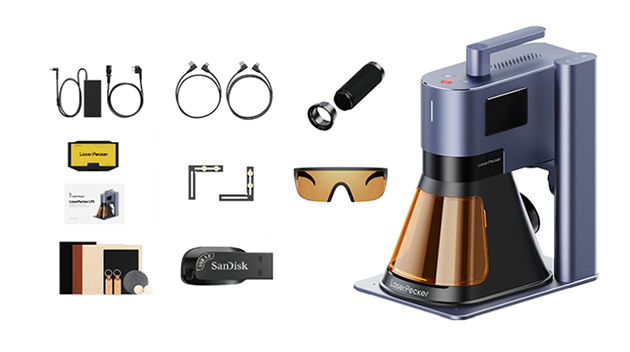   LaserPecker LP5 basic 20W vlakenski / 20W diodni laserski gravirni stroj
