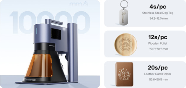   LaserPecker LP5 basic 20W vlakenski / 20W diodni laserski gravirni stroj
