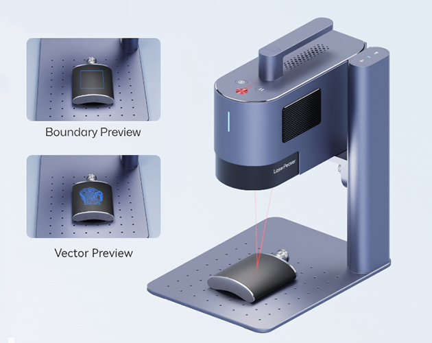   LaserPecker LP5 basic 20W vlakenski / 20W diodni laserski gravirni stroj
