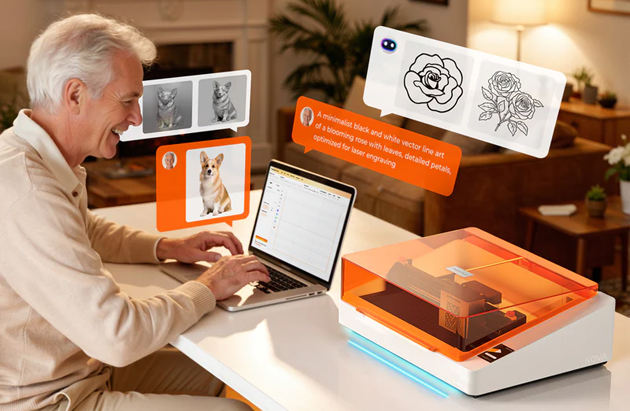 TOOCAA NOVA 20W Creator Bundle lézergravírozó
