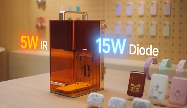 xTool F2 15W dióda/5W infra lézerjelölő
