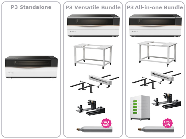 xTool P3  80W CO2 laserski gravirni stroj
