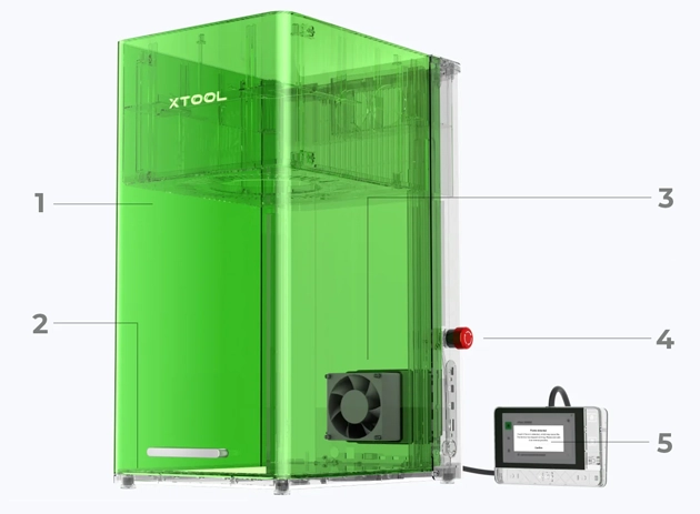   xTool F1 Ultra Deluxe Bundle 20W fiber/20W dióda lézerjelölő szett
