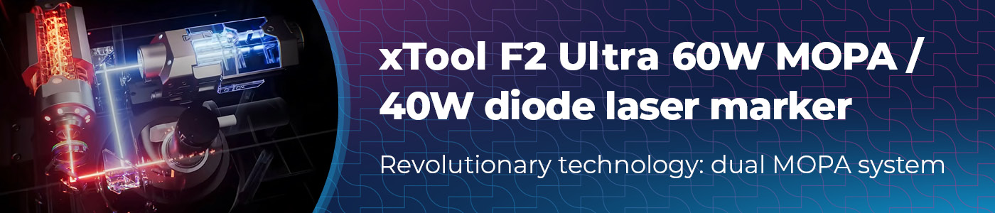 xTool F2 Ultra 60W MOPA/40W diode laser marker
