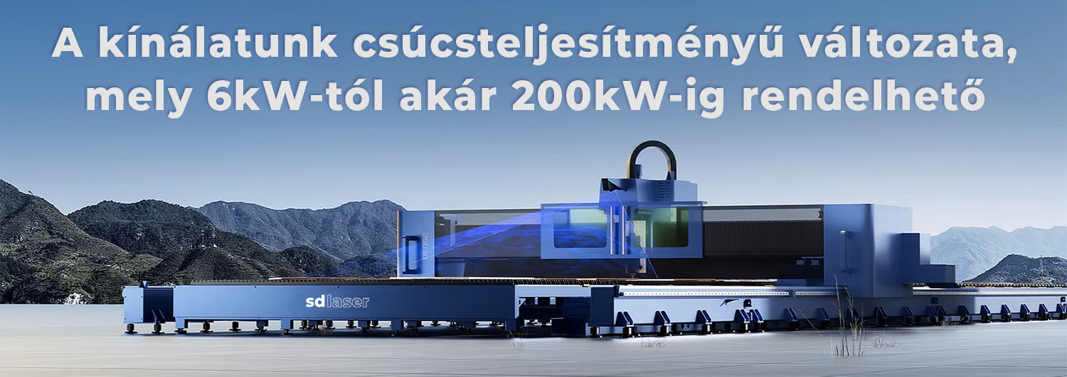 SD Laser S GROUND RAIL széria fiber lézervágógépek

