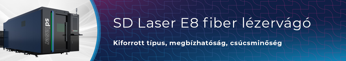 SD Laser E8 fiber lézervágó

