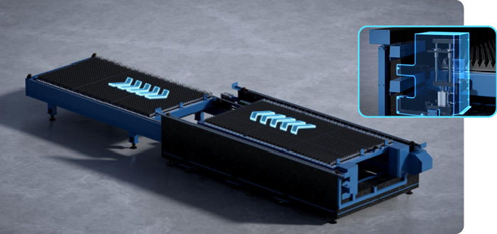 SD Laser E8 fiber lézervágó
