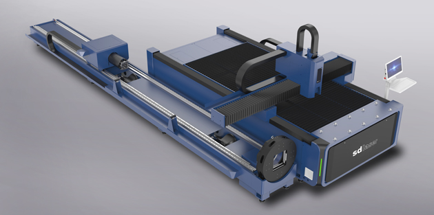   SD Laser SR serija – kombinirani fiber laserski rezalnik plošč in cevi

