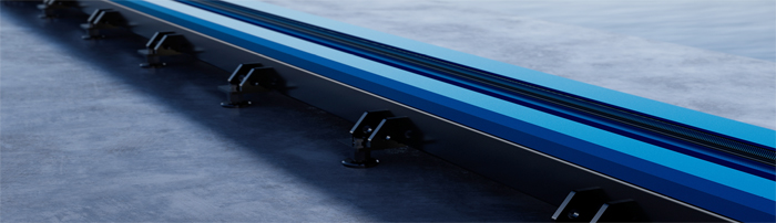 SD Laser R7 robothegesztő állomás lineáris pályán
